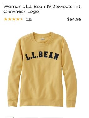Yellow Crew Neck Logo Sweatshirt
